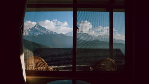 Dhampus-Lodge - view from a bedroom