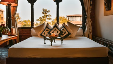Dwarikas Hotel Executive Suite Schlafzimmer