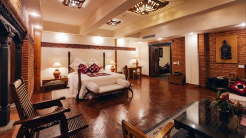 Dwarikas Hotel - Schlafzimmer in der Royal Suite