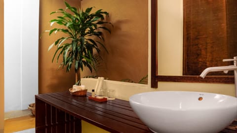 Kasara Chitwan Deluxe Villa - Badezimmer Waschtisch