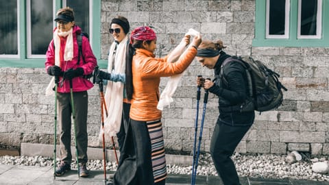Namche Lodge  - wecome greeting